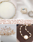 Jewelry Memory Wire Stainless Steel Craft Wire for Jewelry Making Necklace Bracelet Ring Earring Crafts Supplies DIY Jewelry Making Wire (6 Colors*4 Yards, 320 Coils)