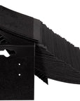 Earring Cards - 100-Pack Earring Card Holder, Velvet Hanging Jewelry Display Cards for Earrings, Ear Studs, Black, 2 X 2 Inches