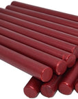 Sealing Wax Rod Sparkles Blood Red for Standard Size Glue Gun - Pack of 12