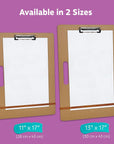 Drawing Board - 13 X 17 Sketch Boards with Handle for Drafting Art - Portable Wooden Clipboard for Class or Studio Fit in Artists Tote