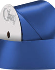 Offray 1.5" Wide Single Face Satin Ribbon, 4 Yds, 1-1/2 Inch X 12 Feet, Royal Blue