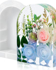 Resin Molds Silicone,Epoxy Resin Casting Craft Mold for Flower Preservation Bookends DIY Art (Large, Arch)