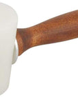 Leathercraft Wooden Handle Nylon Hammer - Wood Leather Carving Hammer Mallet for DIY Stamping Sew Leather Cowhide Tool
