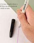 , PH Testing Pen, Pen Tester for Paper or Paperboard Products, Easy to Testing Paper, Turn Purple on Ph Neutrality Papers, 2 Pack