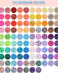 12000Pcs, 115 Colors Clay Beads for Bracelets Making Kit Polymer Heishi Flat Beads Beads with Letter Beads for DIY Jewelry Marking Bracelets Necklace, 6Mm