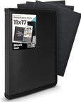 11X17 Art Portfolio Binder with Mounting Paper - (Ruby) Large Portfolio Folder for Artwork Displays 48 Pages, 11 X 17 Presentation Folder with Plastic Sleeves, Portfolio Binder Organizer