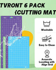 Cutting Mat for Cricut Joy Machine, 6 Pack Cutting Mats (3 Pcs 4.5X12In & 3 Pcs 4.5X6.5In), Variety Adhesive Cutting Mats Replacement Accessories for Cricut Joy Accessories