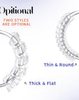 Ring Size Adjuster for Loose Rings,12 Pack-4 Sizes Invisible Transparent Silicone Guards Clip Jewelry Fitter Resizer,Fit Almost Any Ring for Women and Men