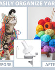 Yarn Ball Winder,Yarn Winder for Crocheting,Yarn Cake Winder Spinner, Needlecraft Yarn Ball Winder Hand Operated