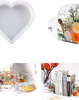 Resin Silicone Molds Large Heart Hexagon Resin Molds Deep Epoxy Resin Mold for Flowers Preservation Resin Art Resin Casting DIY (A-Heart)