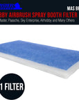 Hobby Airbrush Spray Booth Filter Set, Fits Master, Paasche, Sky Enterprise, Airhobby and Many Others.