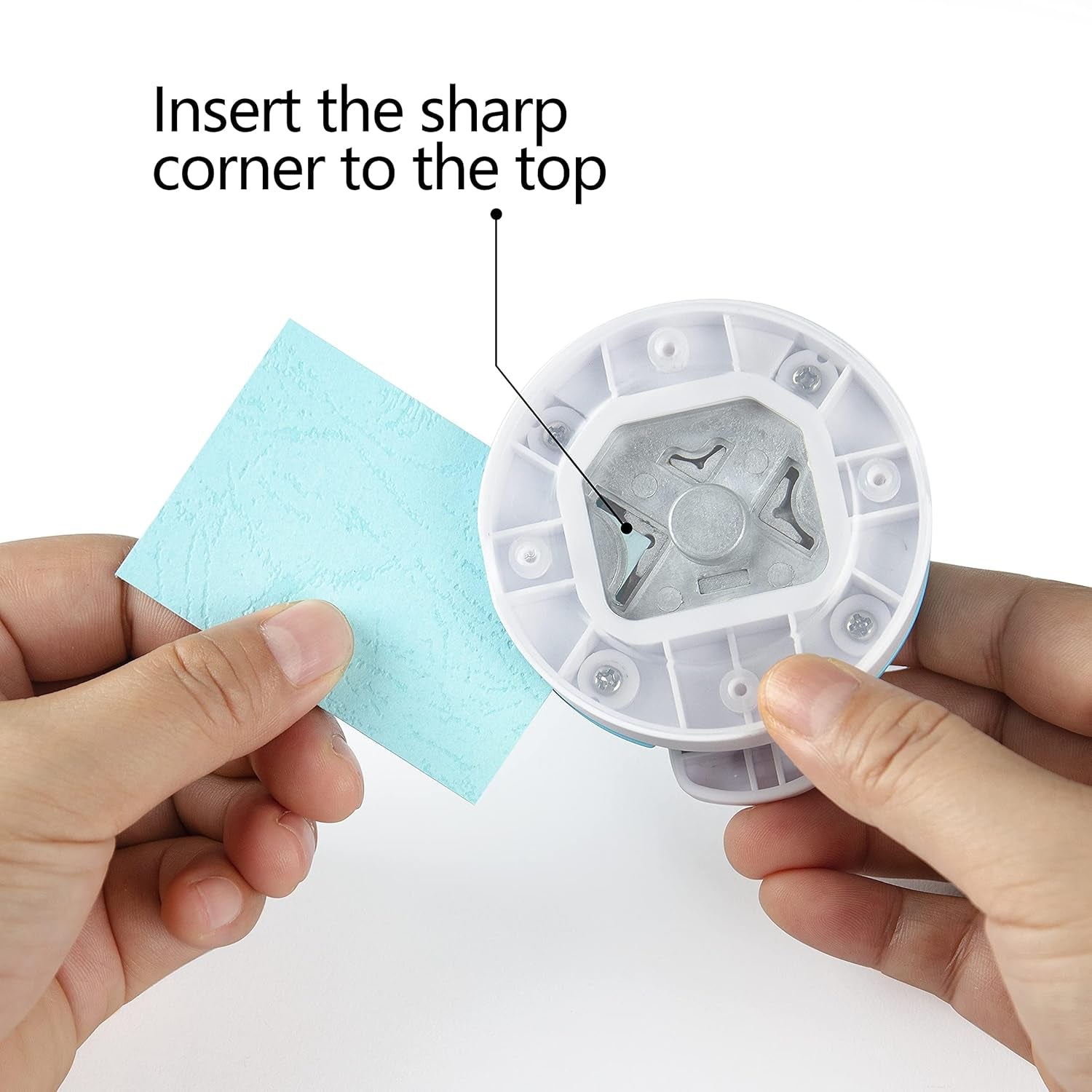 Paper Corner Rounder Punch : 3 in 1 (R4Mm, R7Mm, R10Mm) - Corner Cutter for Paper Crafts, Laminate, Photo, DIY, Card Making and Scrapbooking