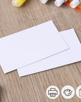 102 Sheets White Cardstock Paper, 2 X 3 Inches Art Craft Paper 250Gsm Heavyduty Construction Paper for DIY Art Invitation Making Scrapbooking