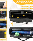 Carrying Bag for Diamond Painting A4 LED Light Pad, Diamond Painting Tools Storage Bag, Embroidery Bag Protective Case for Embroidery Floss and Supplies, 15.4"X12.2"X4.7", Black,Bag Only