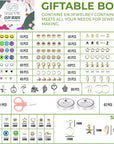 SHAPPIE Bracelet Making Kit with 18,500 Pcs & 120 Colorful Clay Beads – Heishi Beads for Necklace, DIY Bracelets & Earrings