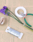 Floral Wire Craft Wire Jewelry Wire Wreath Wire, 38 Yards Paddle Wire 22 Gauge Florist Wire Flexible Silver Flower Wire for Wreath Making Jewelry Craft Flower Arrangements