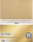 Gold Foil 65Lb Cardstock Paper (Single)