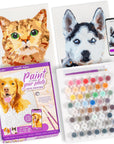 | Paint Your Photo by Number: Pets Edition | Customizable Kit | Printable Canvas | Custom Paint by Number Technology