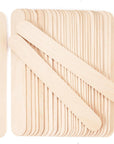 60 Pieces Jumbo Craft Sticks, 8 Inch Natural Wooden Popsicle Sticks, Multi-Functional Ice Cream Sticks for Crafts, Tongue Depressors, Hair Removal and Waxing Sticks, Plant Labels, DIY Classroom Crafts