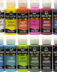 PROMO830 Multi Satin Finish Acrylic Craft Paint Set Designed for Beginners and Artists, Non-Toxic Formula That Works on All Surfaces, 2 Oz, 2 Fl Oz (Pack of 12), 12 Colors May Vary, 24