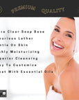 4 LB Sls-Free Sles-Free Unscented Ultra Clear Diamond Moisturizing Glycerin Melt and Pour Soap Base for Soap Making