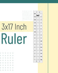 - Sewing Ruler, 3 X17 Inch, Acrylic Ruler, Quilting Ruler, Cutting Ruler, Acrylic Ruler for Cutting Fabric, Rulers for Quilting and Sewing, Non Slip Quilt Rulers, Sewing Supplies