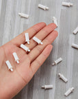 40 Pieces Shutter Repair Pins Spring Loaded Repair Pins Replacement Repair Pins Plantation Shutter Pins for Windows, White
