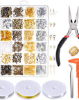 Jewelry Making Supplies Kit - Jewelry Repair Tools with Accessories Jewelry Pliers Findings and Beading Wires for Adult and Beginners