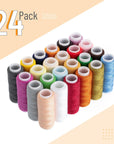 - Sewing Threads Kit, 24 Pcs, 92 Yards per Spool, 24 Colors Polyester Threads for Sewing, Sewing Thread, Thread for Sewing, Sewing Threads for Sewing, Polyester Thread