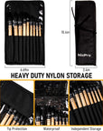 Professional Watercolor Paint Brushes with Nylon Bag, 9 PCS Mop Paintbrush, round Synthetic Squirrel Hair, Bulk Paint Brushes for Watercolor Painting, Gouache, Acrylic, Oil, Wood Color