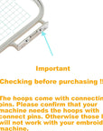 Embroidery Machine Hoop SA432 with 4"X4" Embroidery Area for Brother SE625 SE600 SE425 SE400 PE550D PE540D PE535 PE525 PE500 LB5000 LB7000 & Babylock Sofia 2 Verve