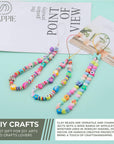 SHAPPIE Bracelet Making Kit with 18,500 Pcs & 120 Colorful Clay Beads – Heishi Beads for Necklace, DIY Bracelets & Earrings