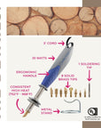 Pyrography Wood Burning Kit for Adults, Beginners, and Professionals, Wood Burning Pen with 8 Tips, Wood Burner Tool for Woodburning Crafts by 