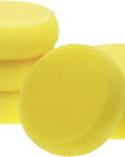 round Sponges 6Pcs 3Inch Yellow Painting Sponges Synthetic Artist Sponges Watercolors Sponges for Art & Craft Pottery Clay Cleaning Ceramics Wall (Round Painting Sponges)