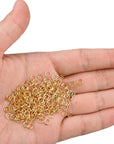 Jump Rings for Jewelry Making - 100Pcs 5Mm 14K Gold Open Jump Rings, Jewelry Jump Rings,Accessories Repair and Craft Projects Making,Keychain Rings for Earring Necklace Bracelet DIY Craft Jewelry