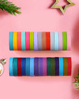 40 Rolls Washi Tape Set, Decorative Masking DIY Plain Washi Tapes for Children and Gifts Warpping (MIX)