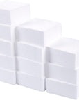 12 Pack Foam Blocks for Crafts, Polystyrene Brick Rectangles for Floral Arrangements, Art Supplies, Holiday Decor (4 X 4 X 2 In, White)