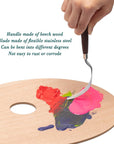 7 Pieces Painting Knife Set Spatula Palette Knife Stainless Steel Painting Mixing Scraper Oil Painting Accessories with Wood Handle for Art and Paint Color Mixing Acrylic Mixing Supplies