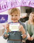 Charm Bracelet Making Kit,Jewelry Making Supplies Beads,Unicorn/Mermaid Crafts Gifts Set for Girls Teens Age 6-12