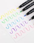 56448 Fudenosuke Brush Pens, Pastel, 6-Pack