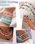 Stocking Stuffers for Kids Girls - 5300 Clay Beads Bracelet Making Kit,Arts and Crafts for Kids Ages 8-12,Christmas Crafts Games Toys for 3-10 Year Old Birthday Gift,Stuff Supplies