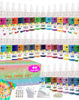 Tie Dye Powder - 8 Colors 160G/5.6Oz Tie Dye Refill Powder Packets, Non-Toxic Tye Dye for Kids Adults, Fabric Tie Dye Powder Bulk for Shirts, Clothing, Group, Festival Designs