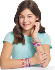 5 in 1 Activity Tower - Jewelry Making Kit with Storage - Heishi Beads, Plastic Links, Mini Rubber Bands, round Beads & Thread - Friendship Bracelet Making Kit for Girls 8-10-12-14