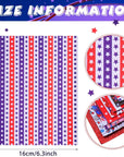 15 Pieces Labor Day American Flag Faux Leather Sheets Glitter Sequins Synthetic Leather Sheets DIY Faux Leather Fabric Making Earrings Bows DIY Crafts, 8.3 X 6.3 Inch (Classic Style)