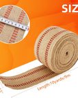 Craft Jute Webbing Tape, 3.5" X 10 Yd,11 Lbs Heavy-Duty for Chair Repair, Crafting, Burlap Ribbon, Upholstery