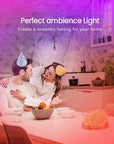 50 FT LED Strip Lights,Bluetooth LED Lights for Bedroom, Color Changing Light Strip with Music Sync, Phone Controller and IR Remote(App+Remote +Mic)