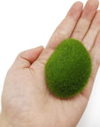 30PCS Artificial Moss Rocks, 3 Size Faux Green Moss Covered Stones Green Moss Balls Decorative Fake Moss Decor for Fairy Gardens Floral Arrangements Craft