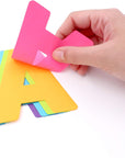 Jumbo 4" Paper Poster Letters and Numbers for Projects and Crafts, Neon Colors, 190 Pieces, Study Room