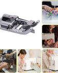 Stitch in Ditch Foot/Edge Joining Foot Sewing Machine Presser Foot - Fits All Low Shank Snap-On Singer, Brother, Babylock, Janome, Kenmore, White, Juki, New Home, Simplicity, Elna Etc.