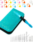 Light up Crochet Hooks - Crochet Kit for Beginners, Ergonomic Soft Grip, Rechargeable Light, 11 Interchangeable Heads - Ideal Crochet Set for Crocheting Yarn, Arthritic Hands, Crafting Delight